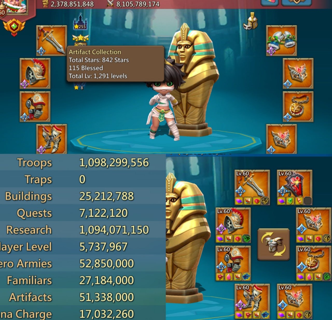 Low-Might 1588% Stats